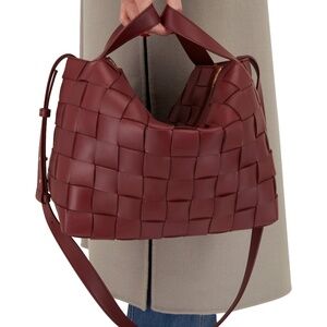 BOTTEGA VENETA Bowling Cassette Barolo Woven Leather Medium Bag